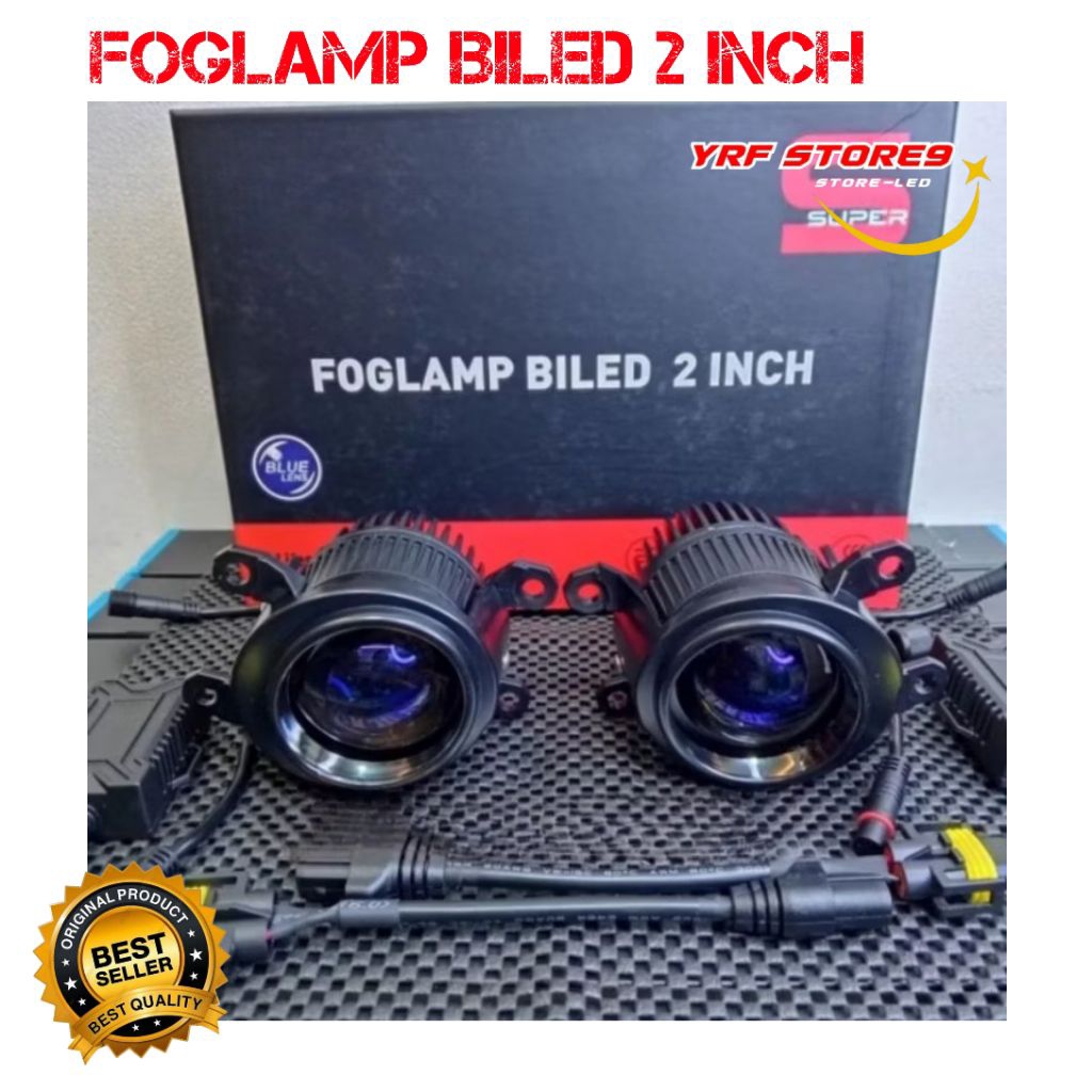 Foglamp Biled 2 inch 3 Warna Devil Eye Bracket Oval 2 Inch Foglamp Brio Jazz Mobilio