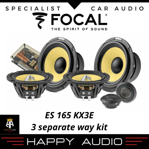 Focal ES 165 KX3E Speaker Mobil 3-way Coaxial Kit Seri K2 Power