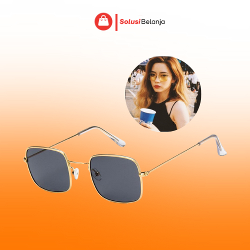 Kacamata Wanita Kaca Mata Hitam Sunglasses Style Korea Fashion Pria K704 Y1410