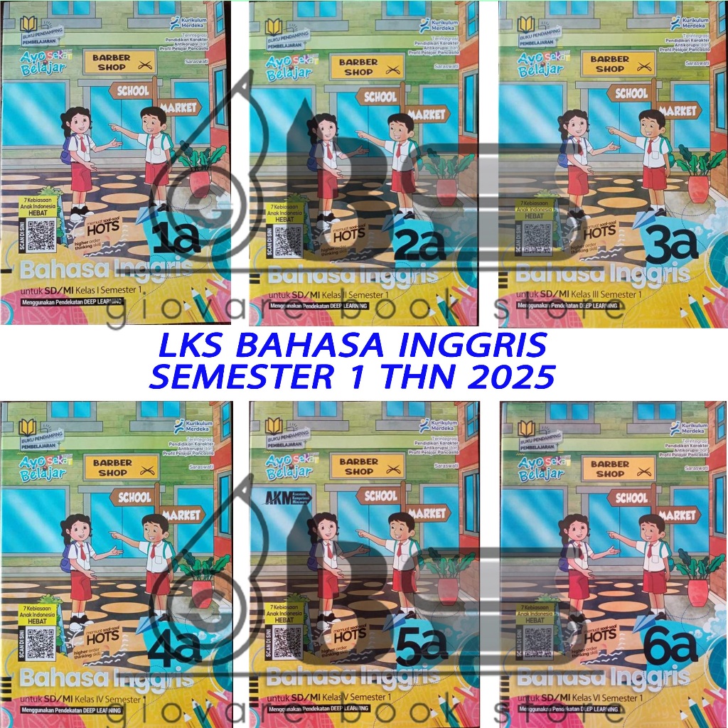 LKS BAHASA INGGRIS KELAS 1 2 3 4 5 6 GRIYA PUSTAKA PERKASA ORIGINAL | LKS BAHASA INGGRIS SD KELAS 1 