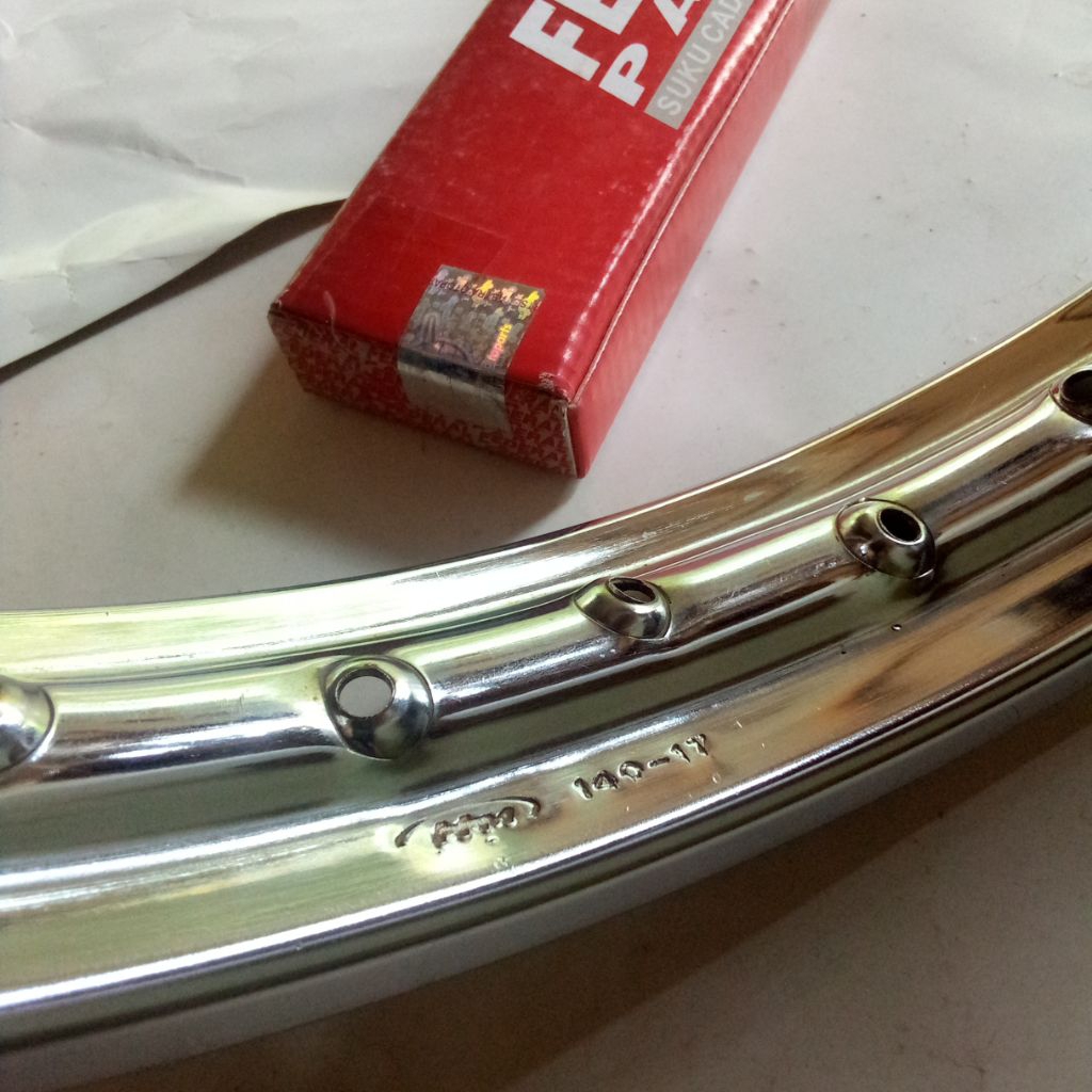 velg ruji hm ring 17 140 depan supra 100 original copotan