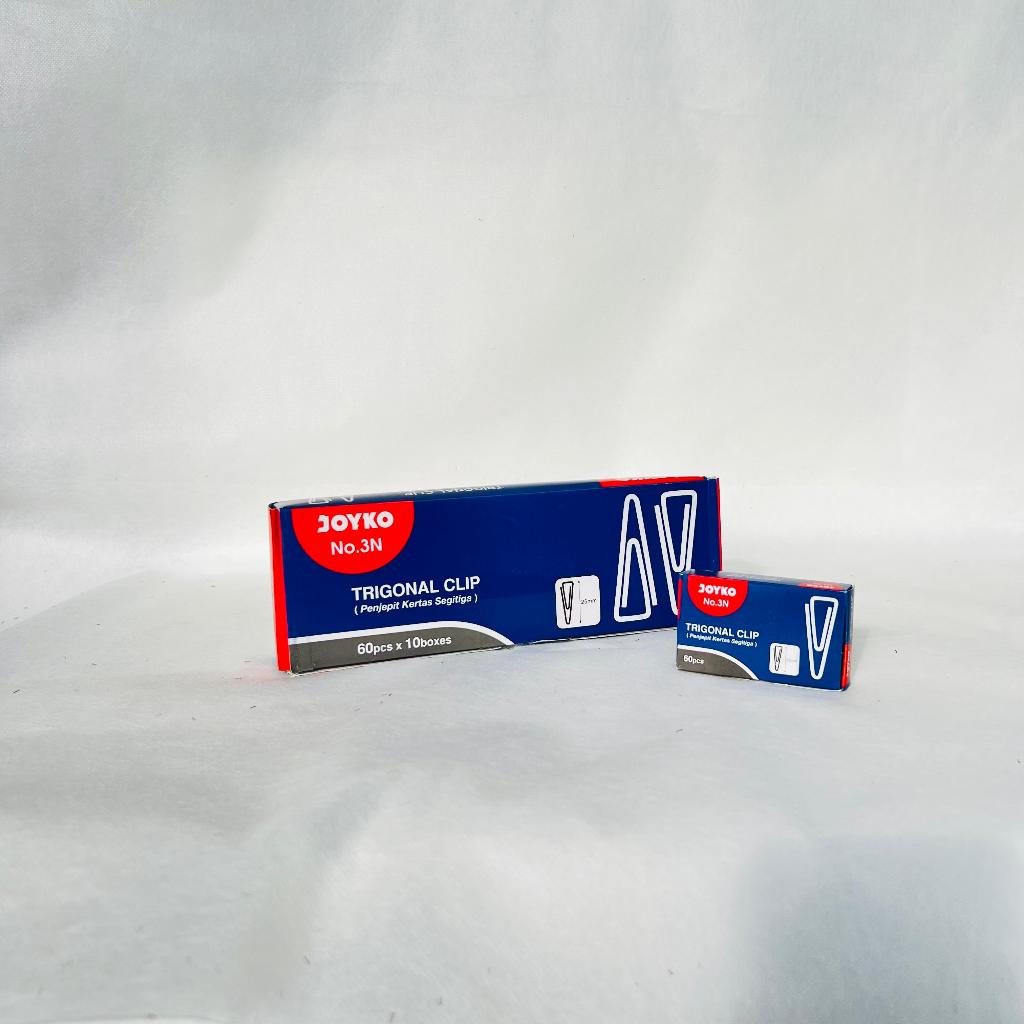 

[TERLARIS] JOYKO Trigonal Clip No.3N Paper Clip 1Slop isi 10Pack