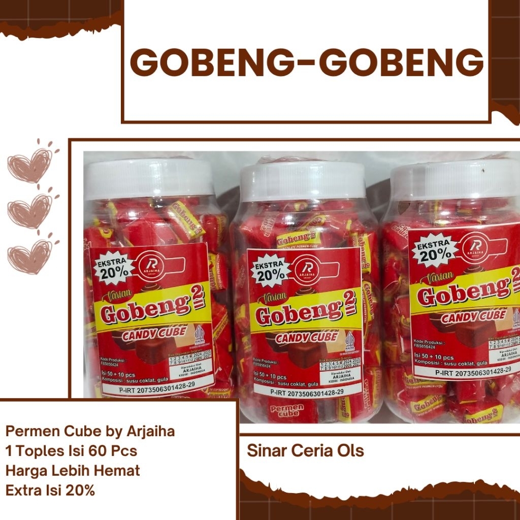 

Forcysn Permen Cube Viral Millo Milo Gobeng Gobeng Isi 60 Pcs