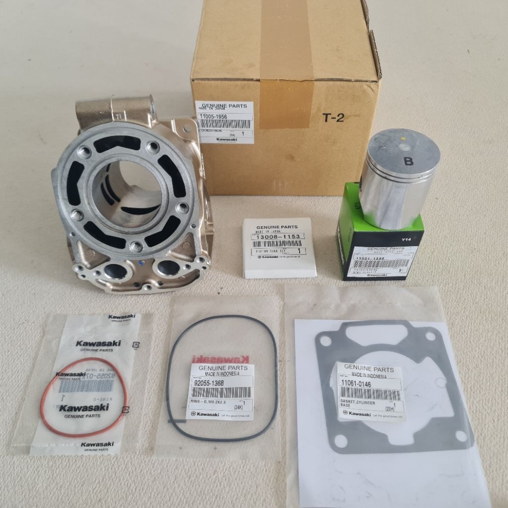 PAKET BLOCK NINJA GOLD R/RR SET PISTON B9 ORI KAWASAKI