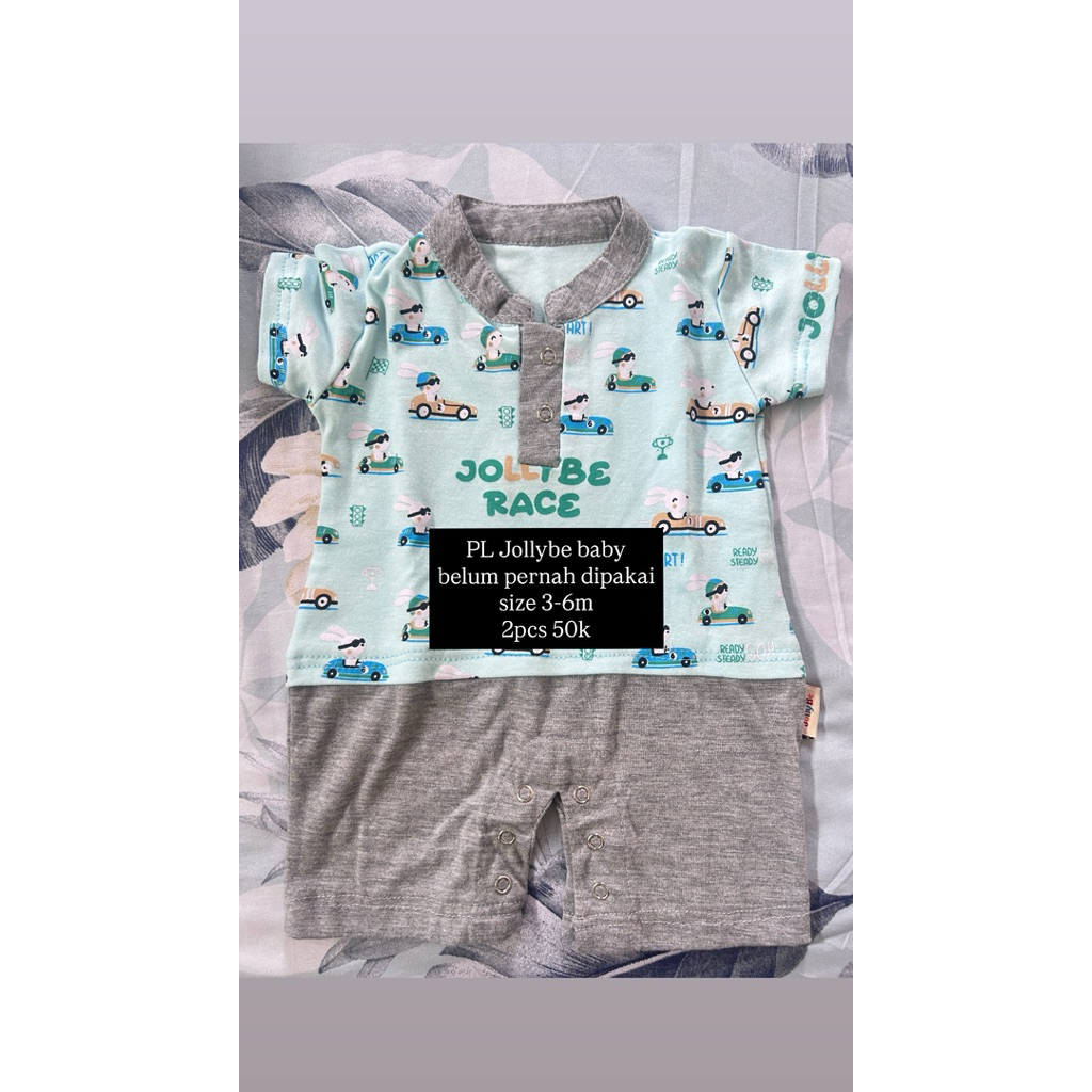 PL 2Pcs belum pernah dipakai baju bayi 3-6 bulan laki laki