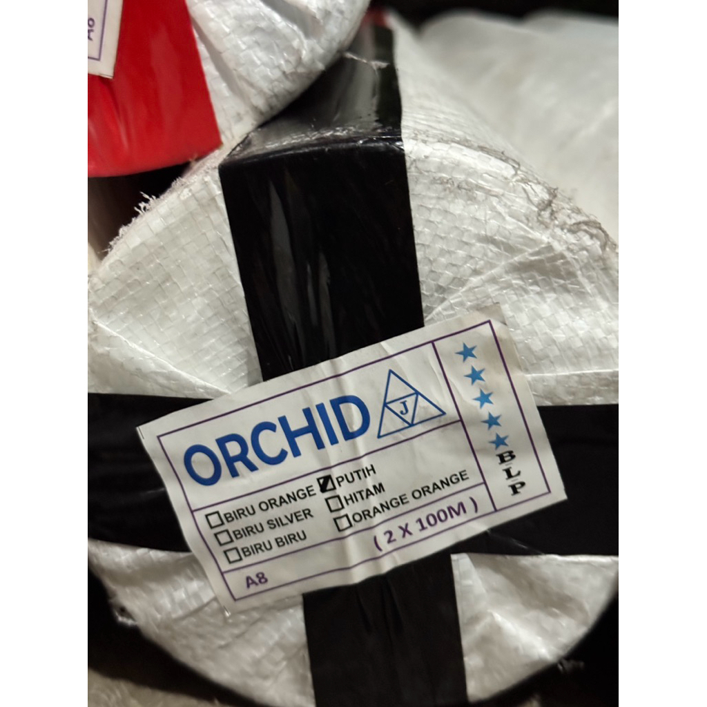 TERPAL ROLL A8 ORCHID PUTIH PUTIH //TERPAL A8 GROSIR//TERPAL A8 ROLL//TERPAL ORCHID