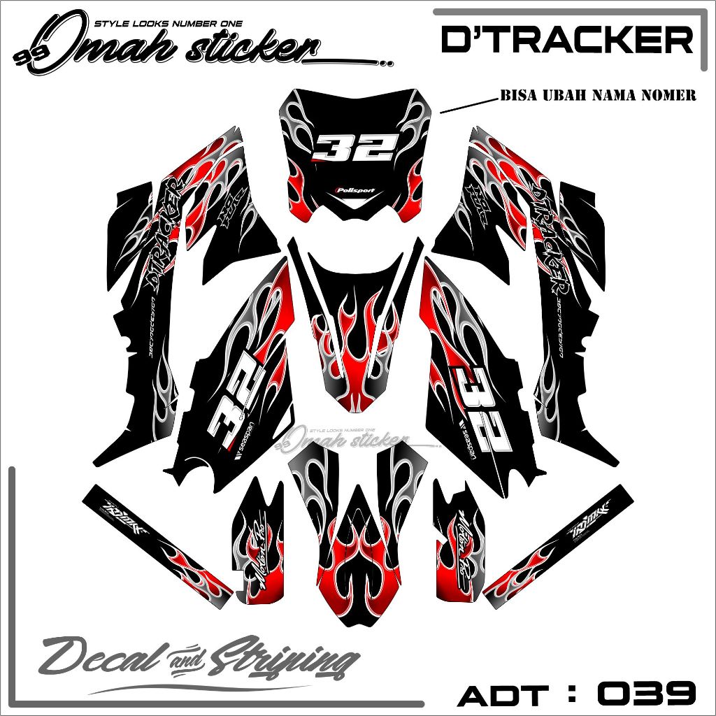 decal dtracker full body - decal dtracker full body simple desain custom papan  ,Rmz - Crf .ADT.039
