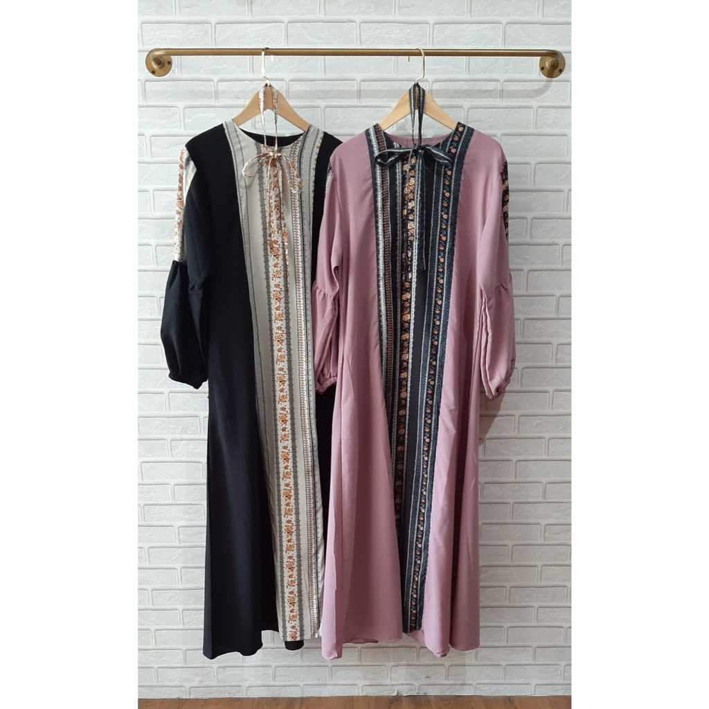 abaya muslim combi batik premium