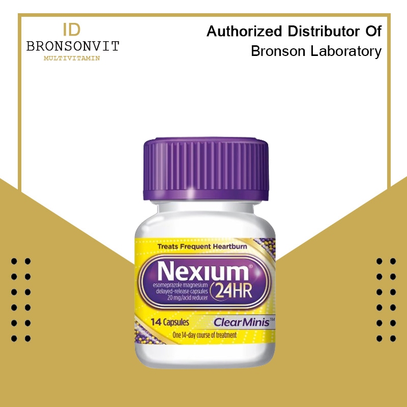 NEXIUM 24hr delayed release heartburn maag asam lambung clear minis 14 capsules