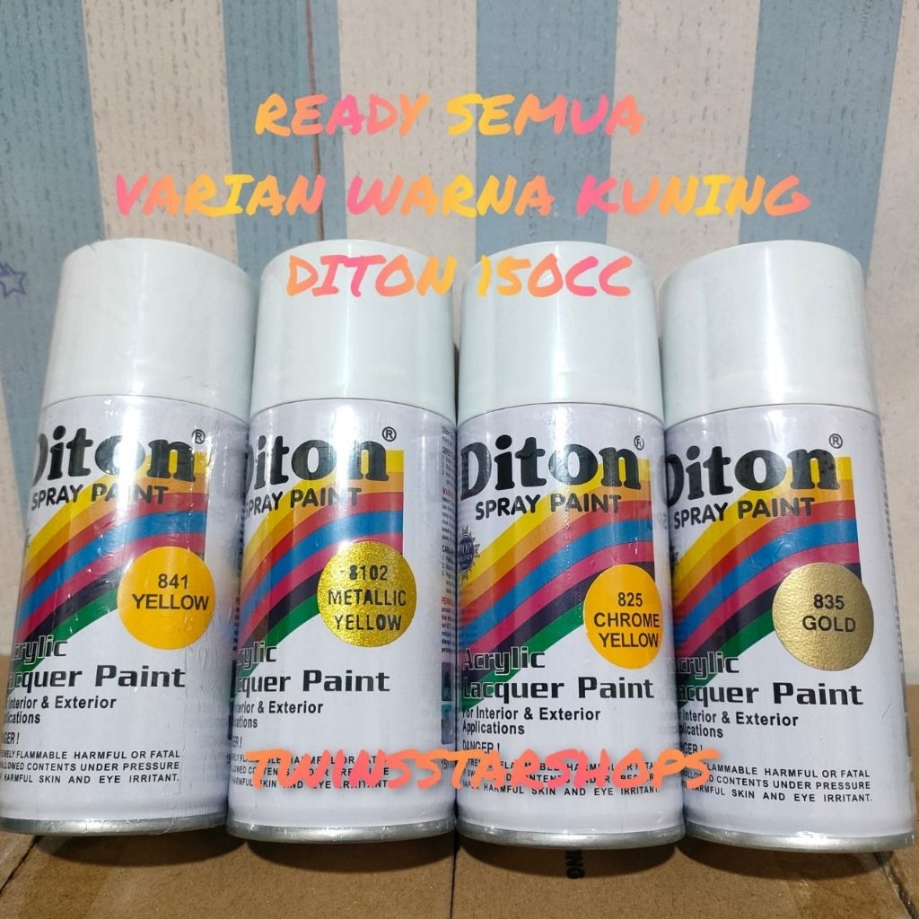 Pilok Pylox Cat Diton Varian Warna Kuning Lemon 825 Chrome Yellow Metalic 8102 825 841 Gold 835 Glos