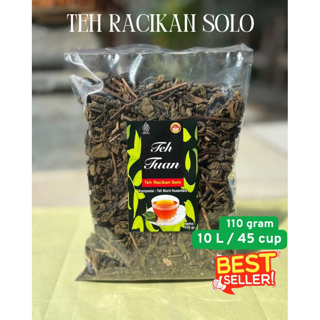 

Teh Tuan - teh racikan solo 110 gram. WANGI SEPET KENTEL untuk 10 liter air