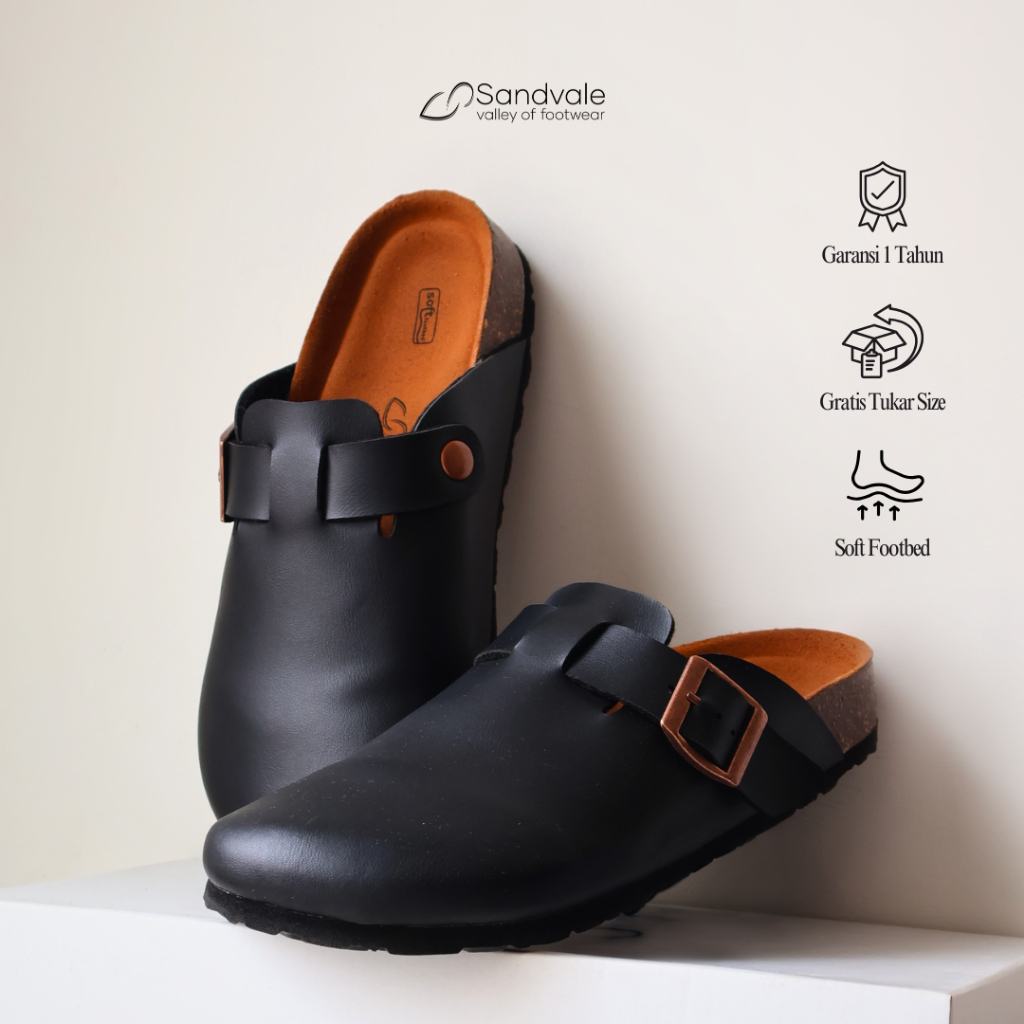 Sandal Pria Clog Sandal Unisex Soft Footbed - SANDVALE Lisbon