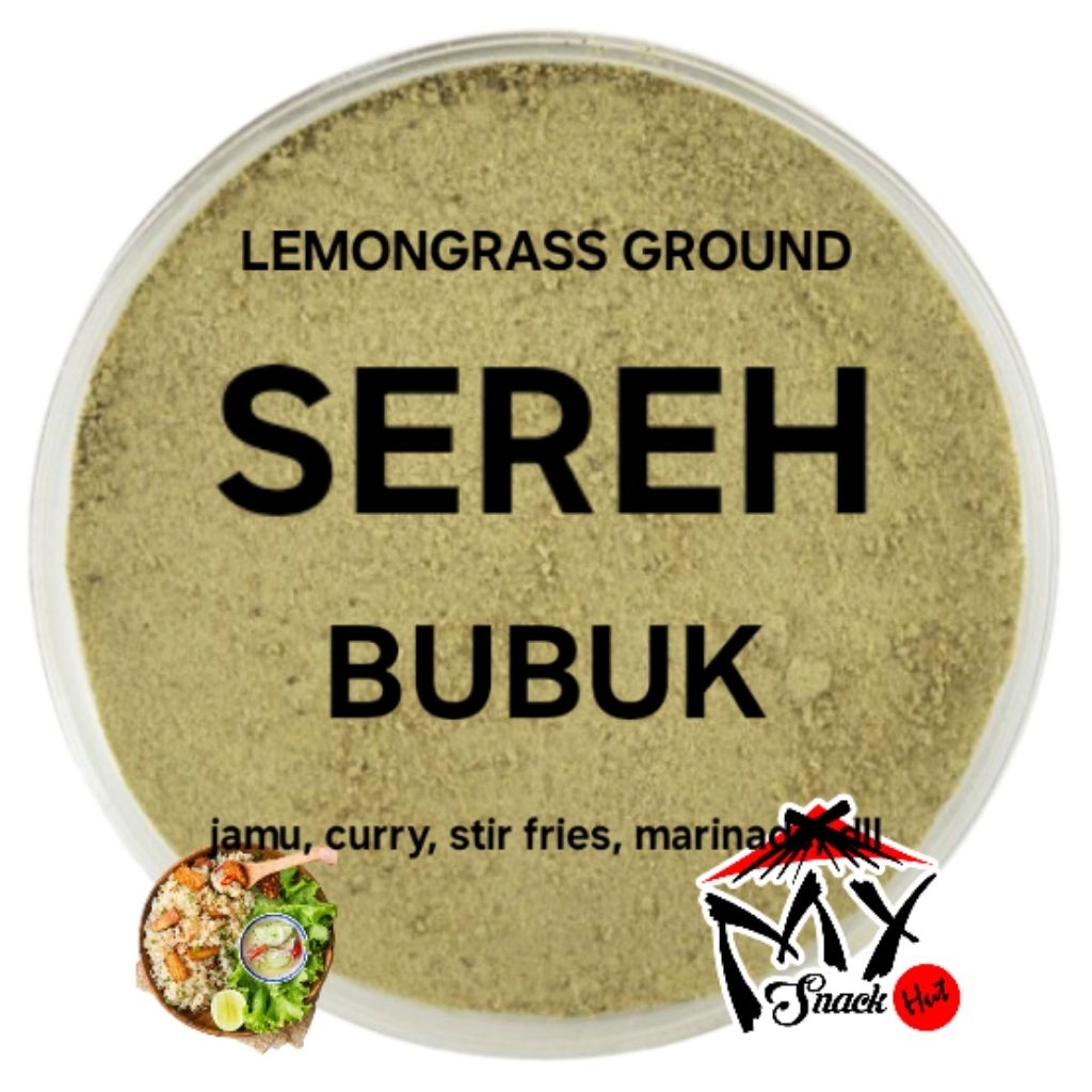 

SERAI BUBUK 250GR PURE LEMONGRASS GROUND POWDER BUMBU REMPAH SEREH NING MENG XIANG MAO FEN 柠檬香茅粉 MURNI