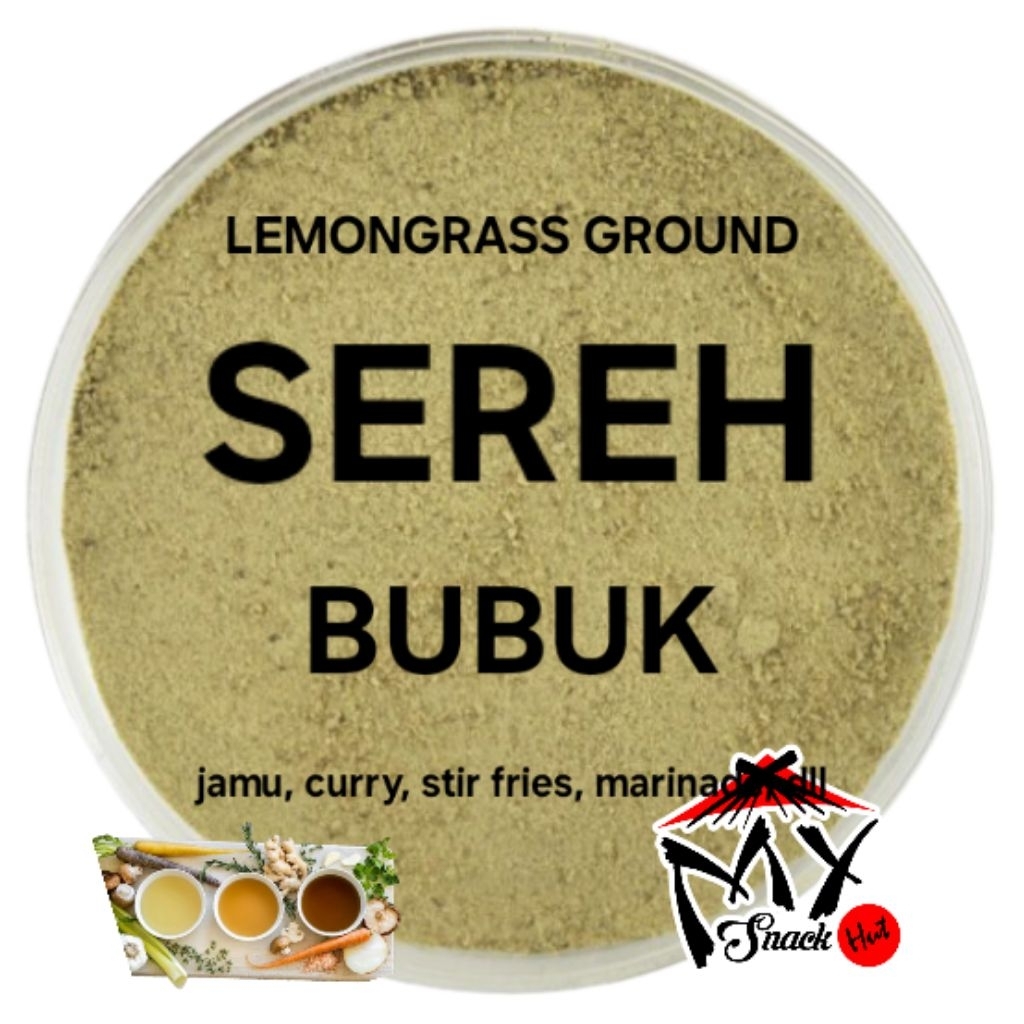 

SERAI BUBUK 25GR PURE LEMONGRASS LEMON GRASS GROUND POWDER BUMBU REMPAH SEREH CYMBOPOGON SERBUK ASLI