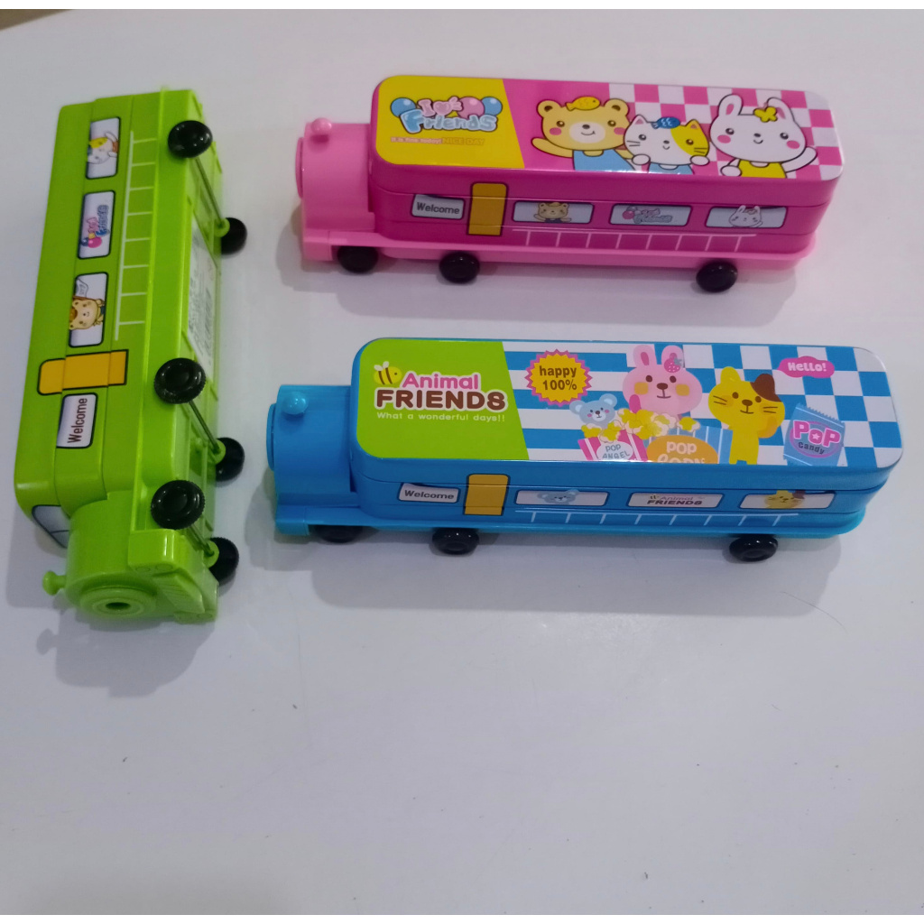 

TEMPAT PENSIL KALENG B-578-15 KERETA + RODA (SUSUN 2) / KOTAK PENSIL / PENCIL CASE KARAKTER