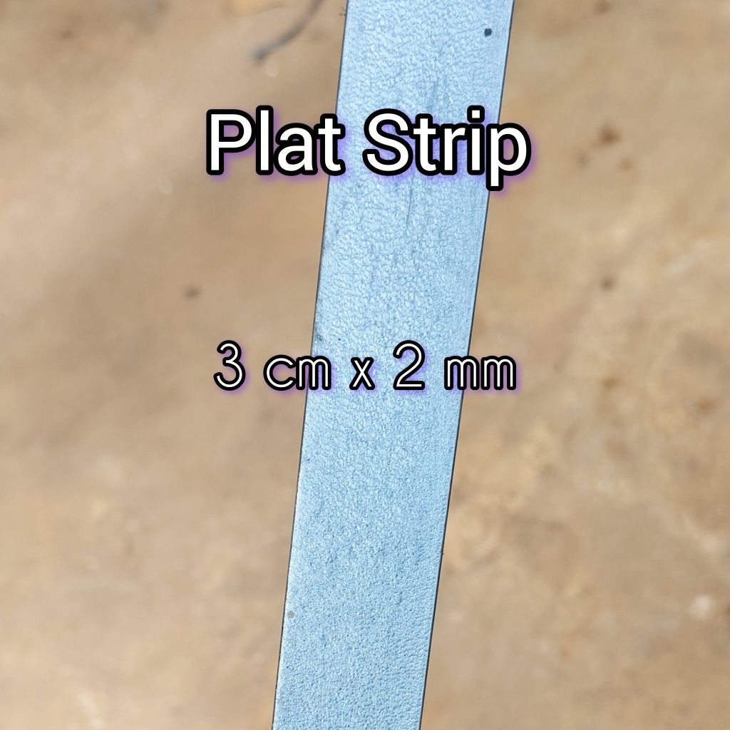 Plat strip besi 3 cm x 2 mm panjang custom