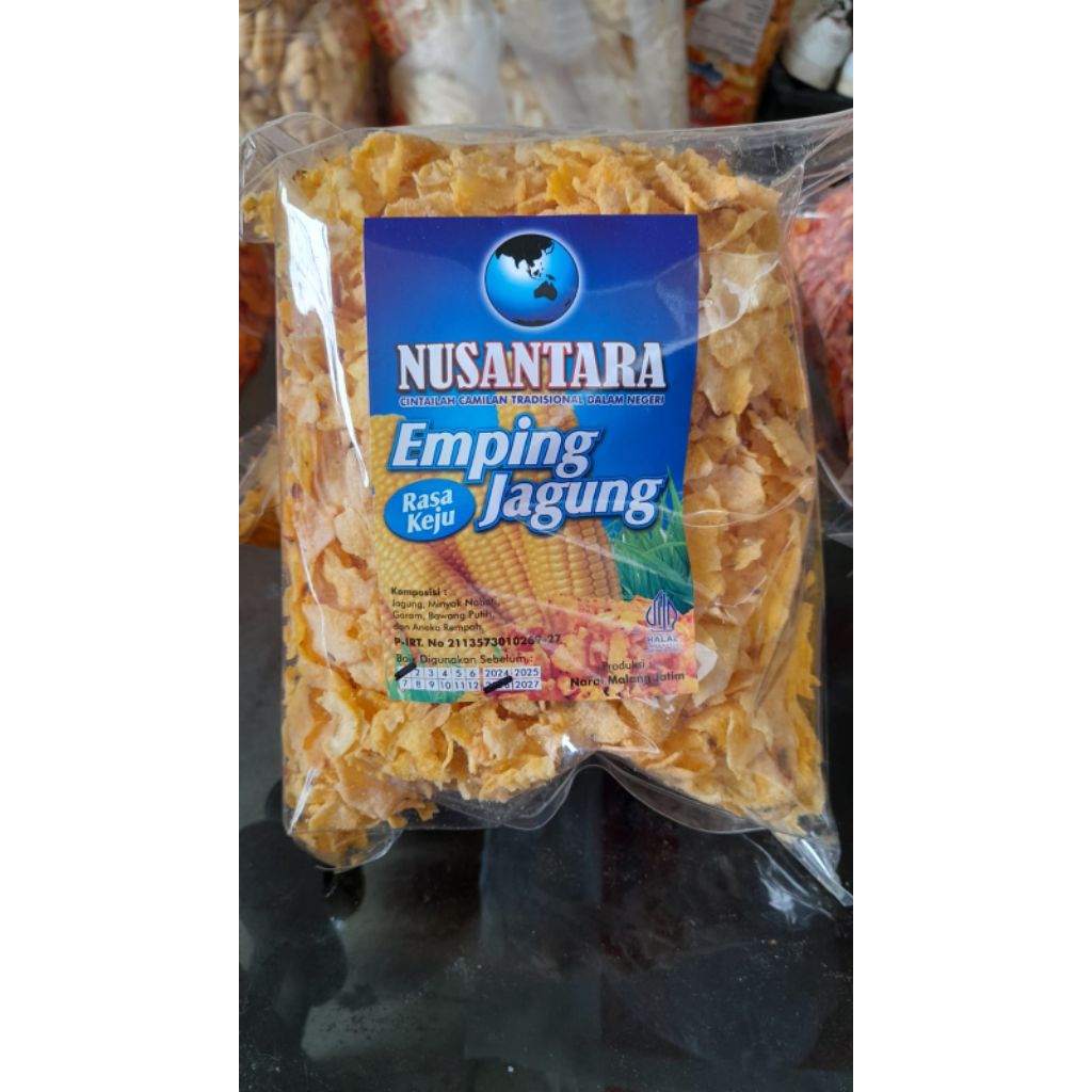 

Camilan Emping Jagung Nusantara Rasa Keju Berat 300gram
