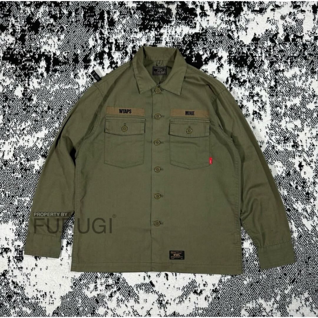 WTAPS BUDS LS SHIRT COPO. COTTON. SERGE. 2016