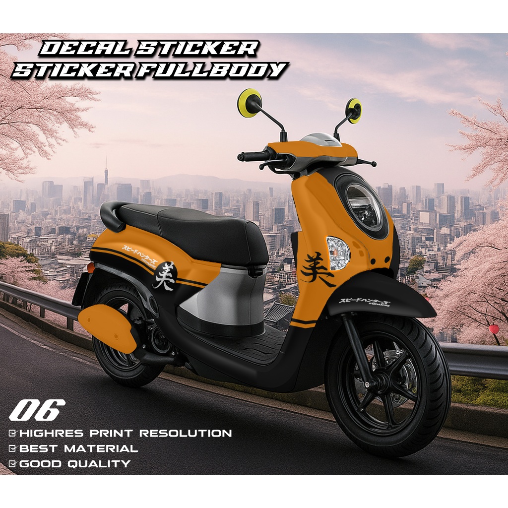 06 Decal Scoopy Full Body 2025 Stiker Scoopy Lagi Viral 2025 Decal Scoopy Full Body 2025 Striping Sc