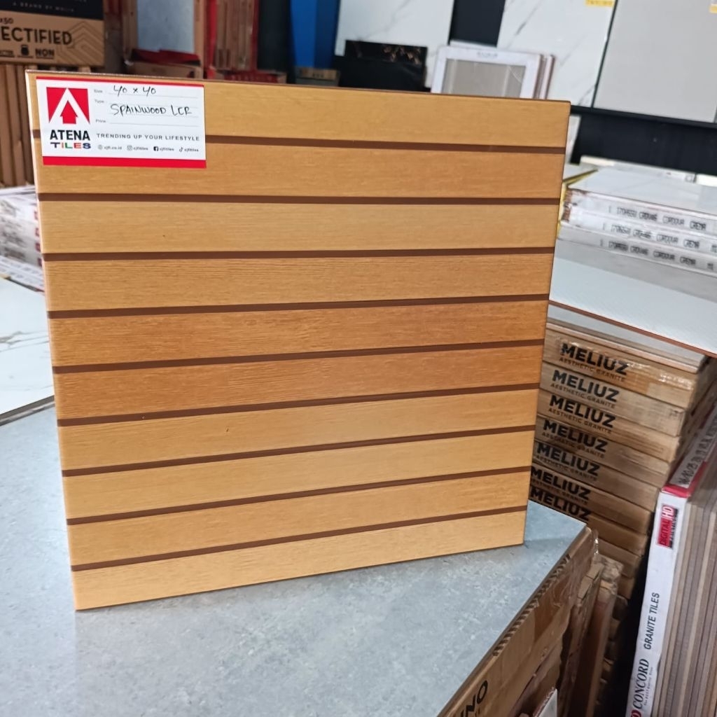 keramik lantai 40x40.Spainwood Lcr/Atena