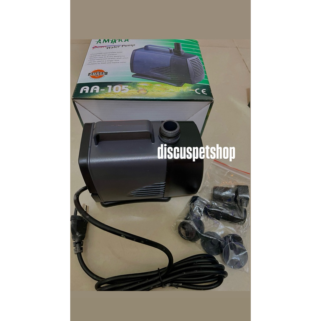 Mesin Pompa Air Celup Aquarium Kolam Amara AA 105