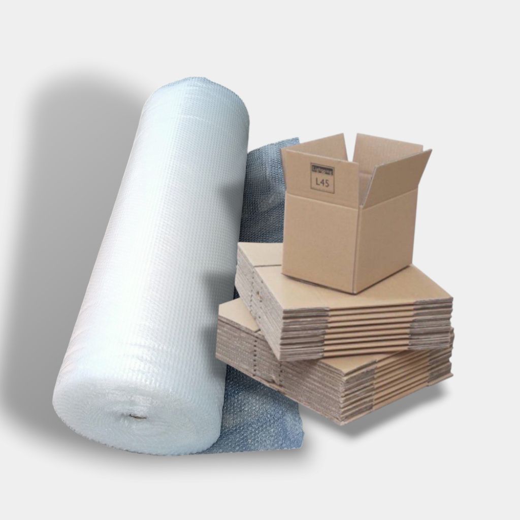 

Extra Packing Buble Wrap + Kardus