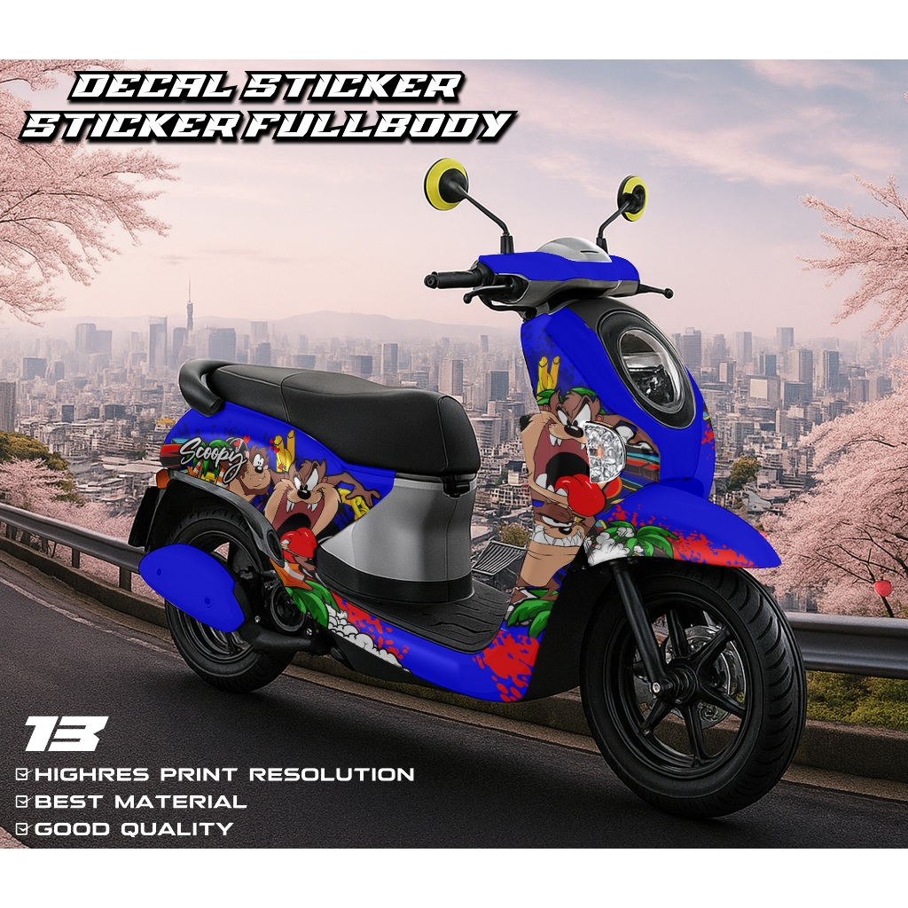 13 Decal Scoopy Full Body 2025 Stiker Scoopy Lagi Viral 2025 Decal Scoopy Full Body 2025 Striping Sc