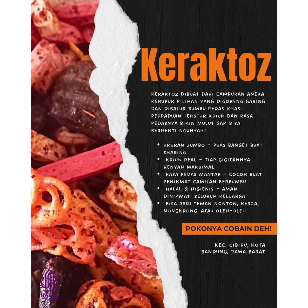 

Kerupuk mix pedas | krupuk campur jumbo keraktoz