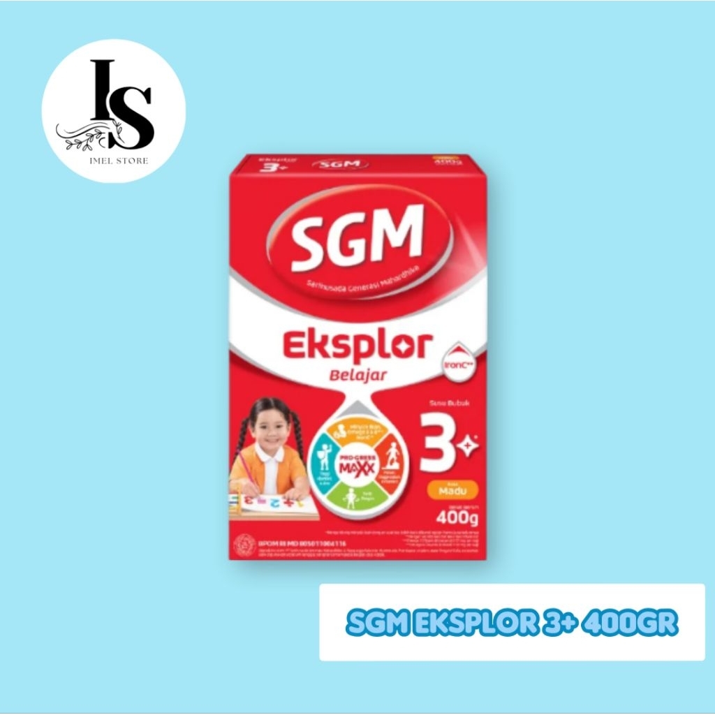 

SGM Eksplor 3+ MADU, VANILLA, COKLAT 400gr SUSU BUBUK FORMULA PERTUMBUHAN ANAK