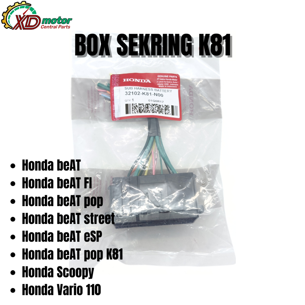 BOX SEKRING K81 HONDA UNTUK MOTOR BEAT FI BEAT POP BEAT STREET BEAT ESP BEAT POP SCOOPY VARIO 110