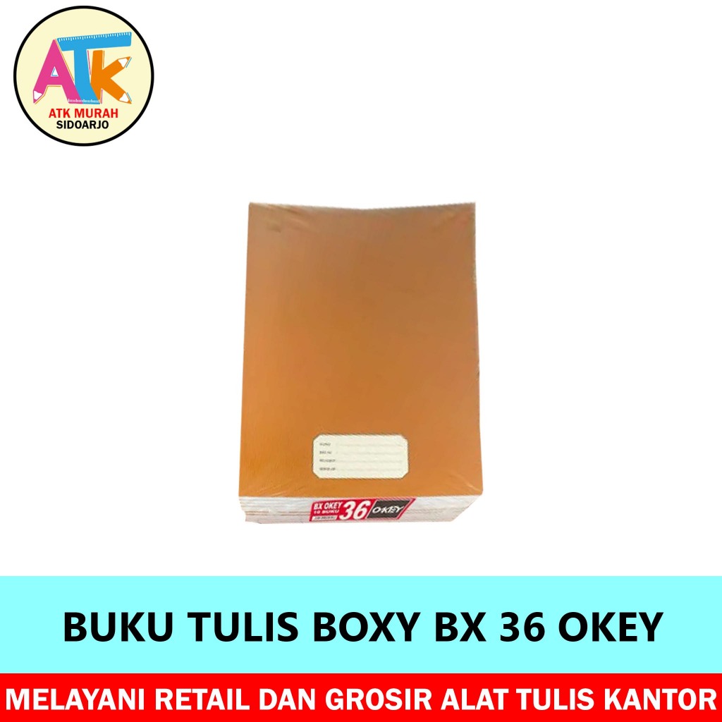 

BUKU TULIS BOXY BX 36 OKEY