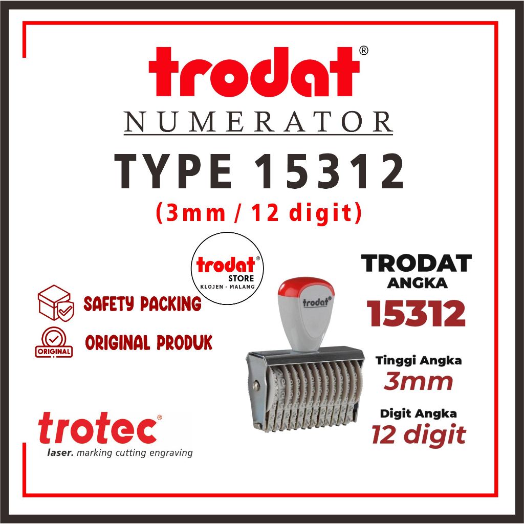 

Stempel Trodat 15312 (3mm 12digit) | STEMPEL TRODAT NUMERATOR (ANGKA DAN SIMBOL BISA DIPUTAR)