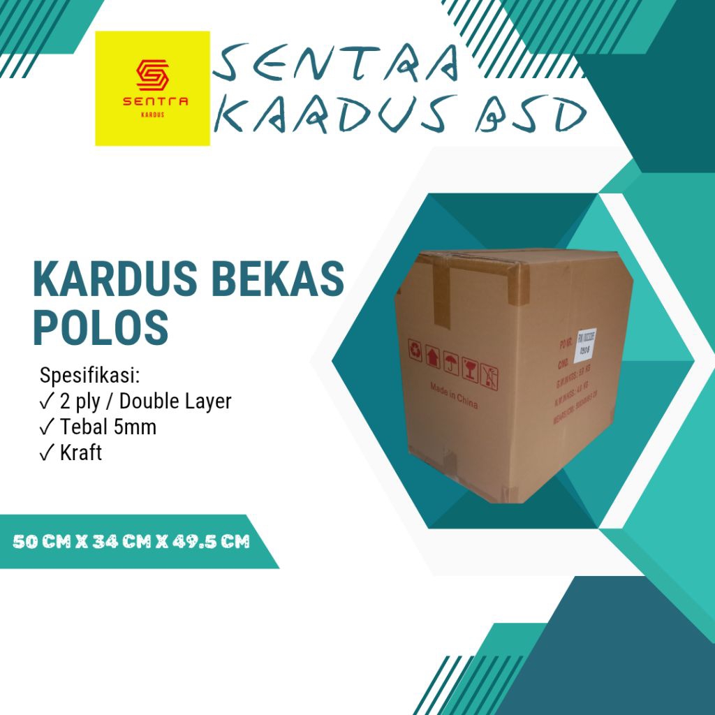 

Kardus Besar / Jumbo untuk Packing / Pindahan P50cm x L34cm x T49.5cm