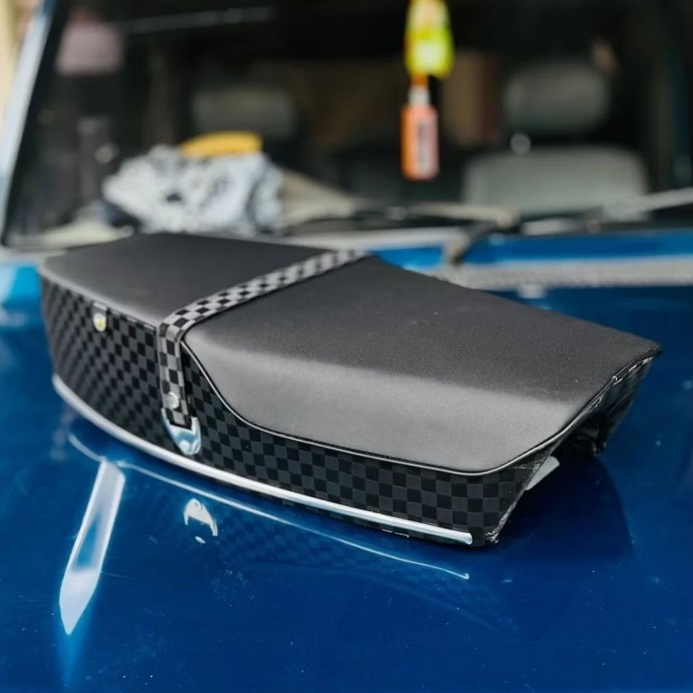 Jok CB100N K5 Kulit Navaro Mix Catur Custom Original Nganjuk