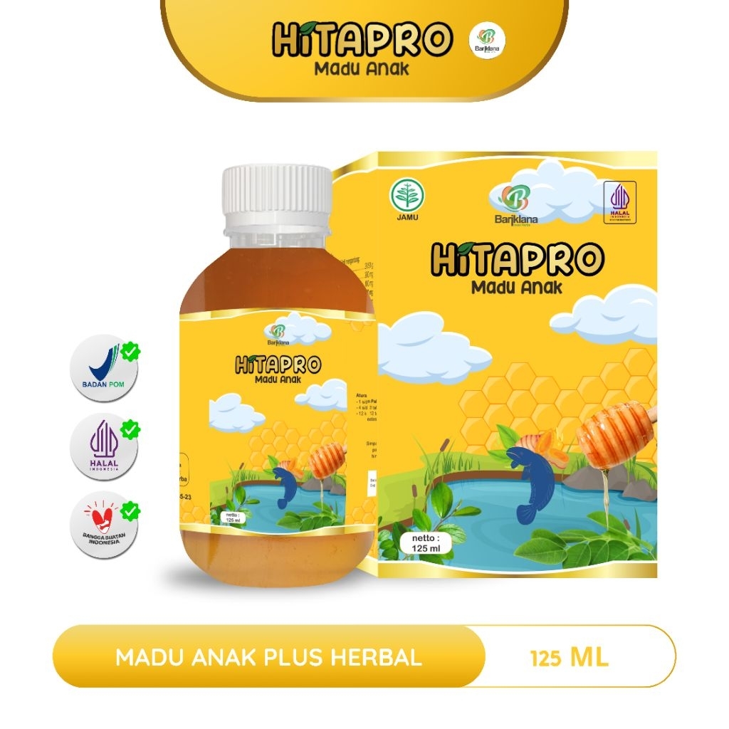 

Hitapro Madu Anak Cerdas 125ml, Madu Herbal