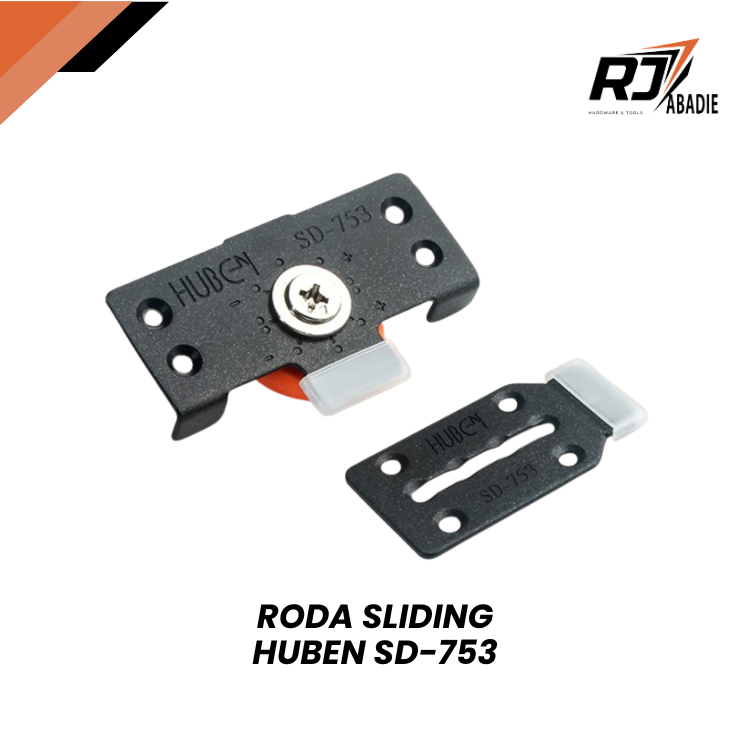 [20SET] Roda Pintu Sliding Geser Rel Lemari HUBEN SD-753