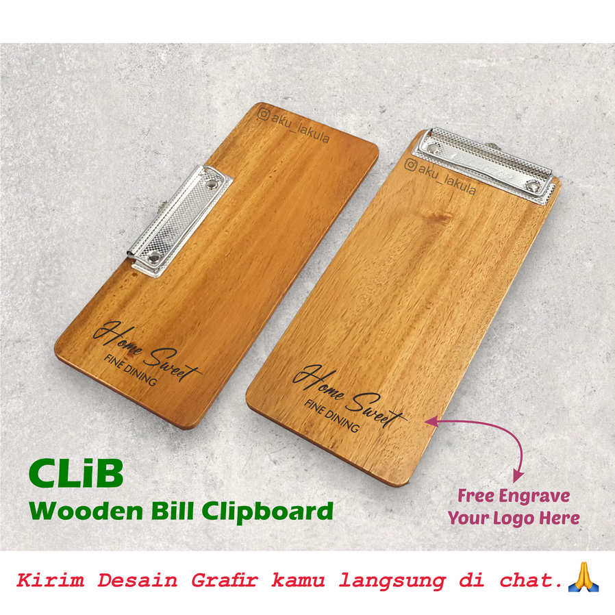

FREE GRAFIR Papan Bill Tagihan - Kayu Mahoni - [CLiB]