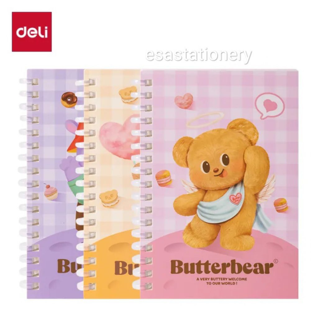

Deli x Butterbear Buku Catatan Spiral (Spiral Notebook) HY219