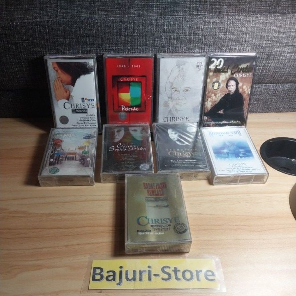 Kaset Pita Chrisye / Album "By Request"  "Dekade"  The Best of Chrisye"   "20 Best Chrisye"  "Senyaw