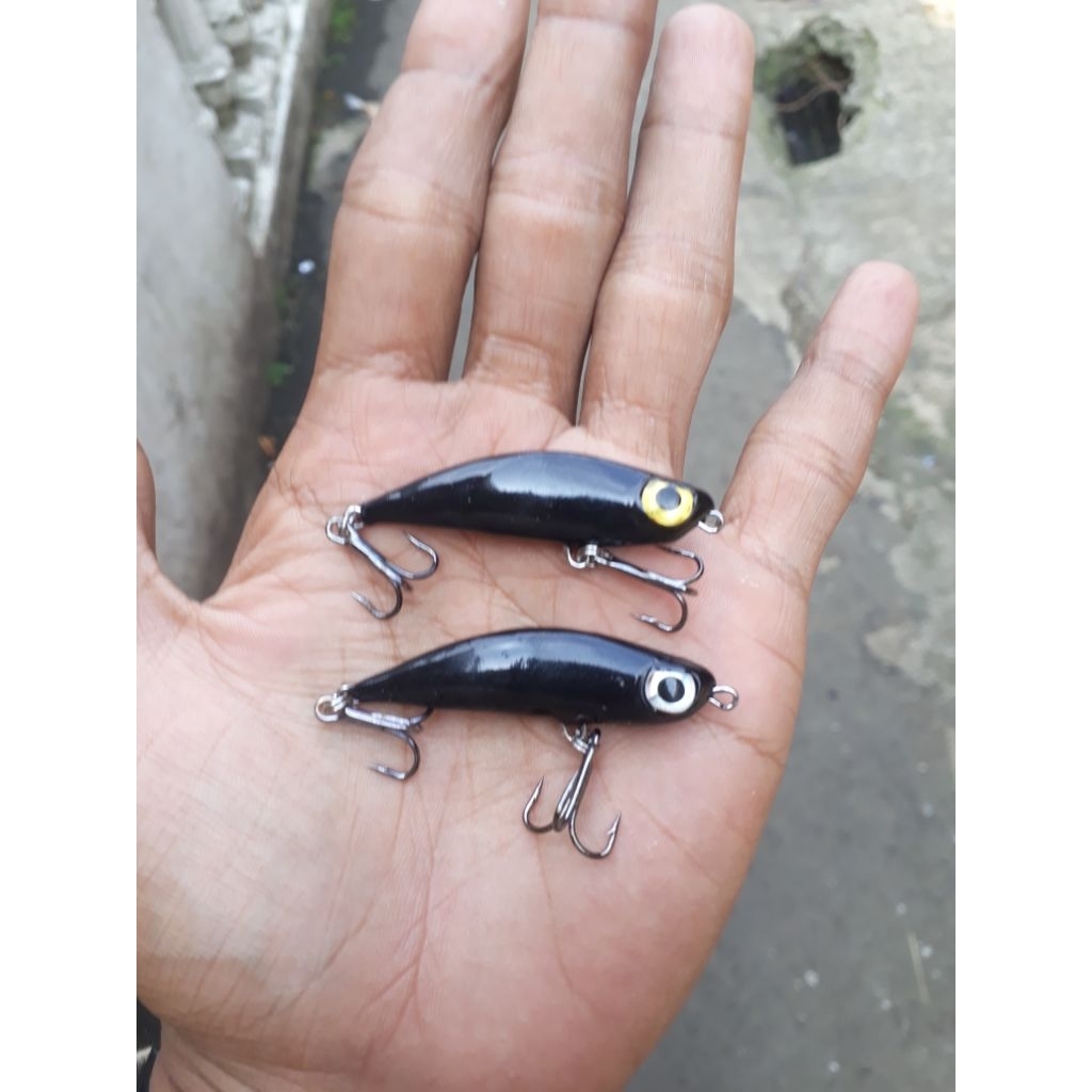 Lure Hampala / Makun Ireng /Lure hampala 5cm / Swim bait / Swimmer bait / Casting ultra light / Micr