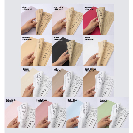 

Flower Wrapping Bi Colour Newspaper