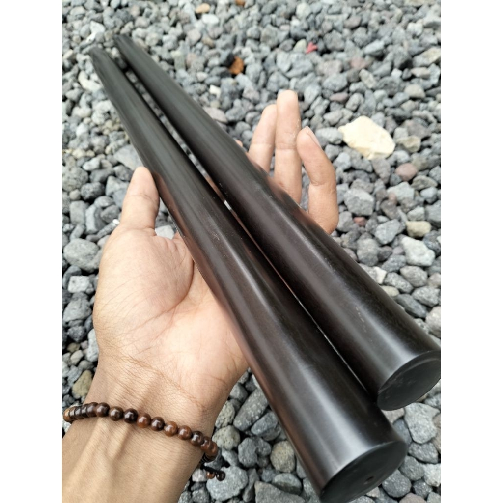 tongkat Toya kayu galih kelor hitam super 60cm