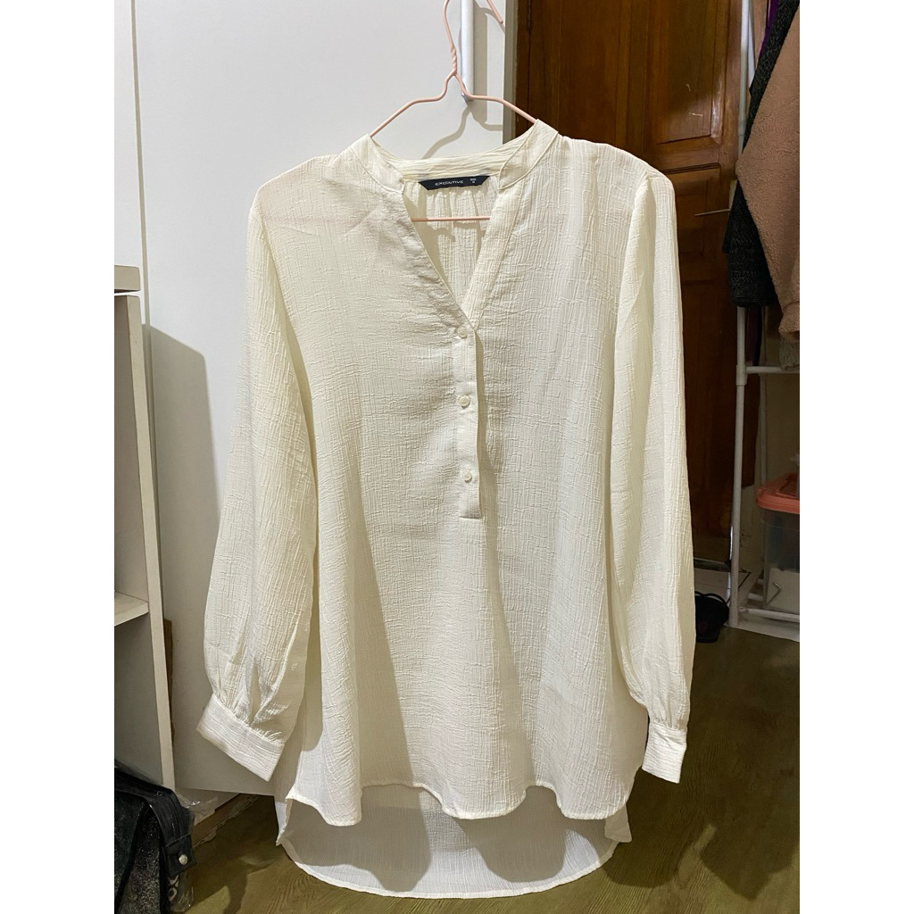 tunik executive putih tulang