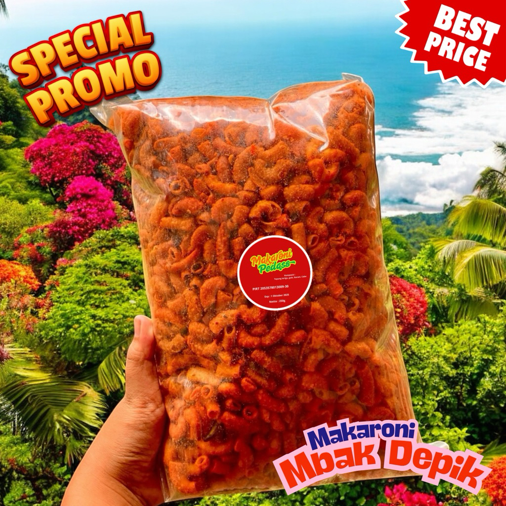 

Makaroni Pedas Asap 250g – Aroma dan Rasa Juara!