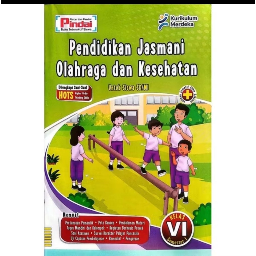 Buku LKS PJOK kurikulum Merdeka Kelas 6 SD/MI Semester 1