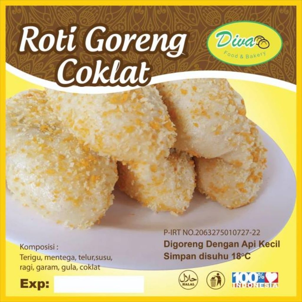

Roti Goreng DIVA Coklat Isi 10 Pcs