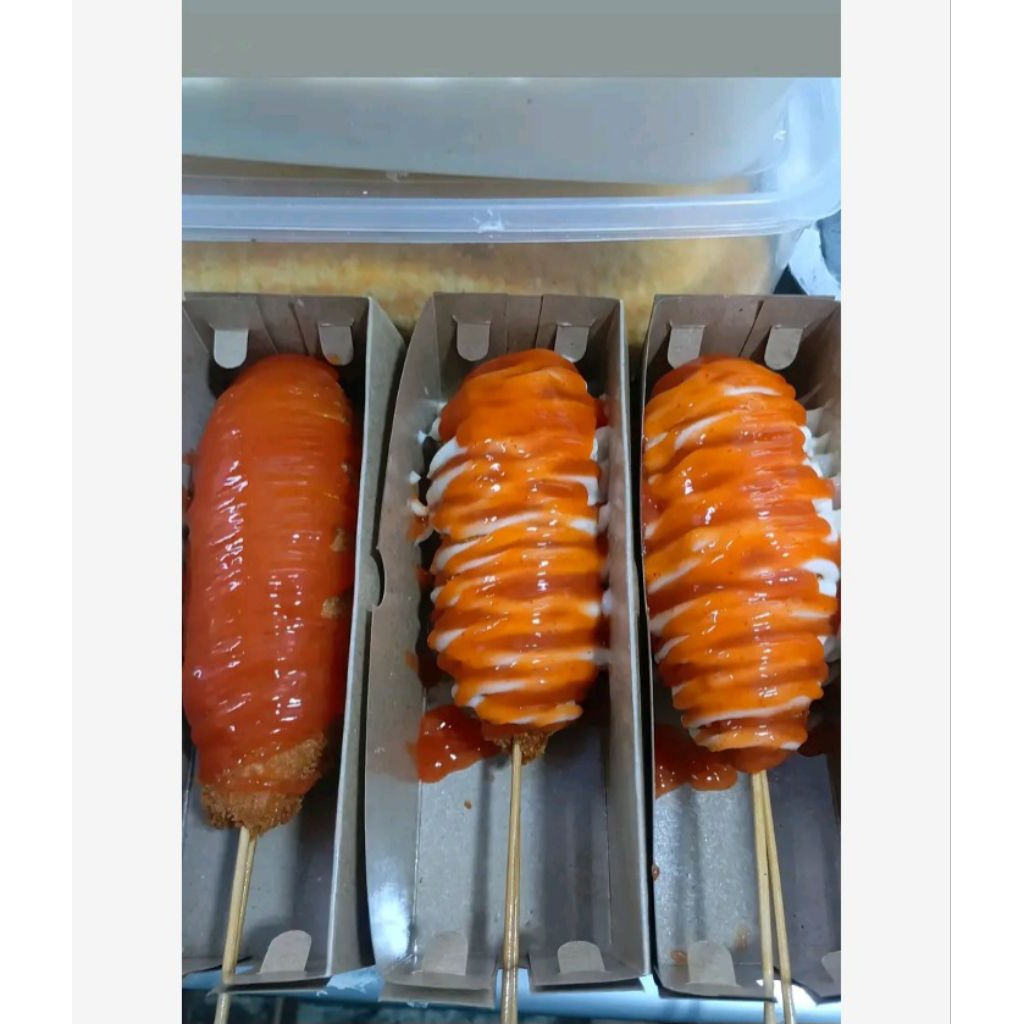 

corn dogh varian mozzarella dan sosis