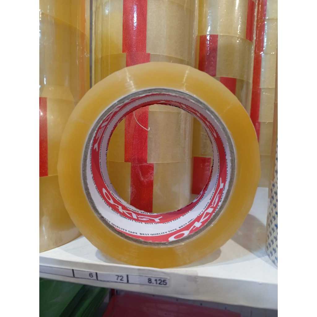 

OKEY Tape Transparan Ukuran L / Lakban Bening Transparan (1 Pcs)