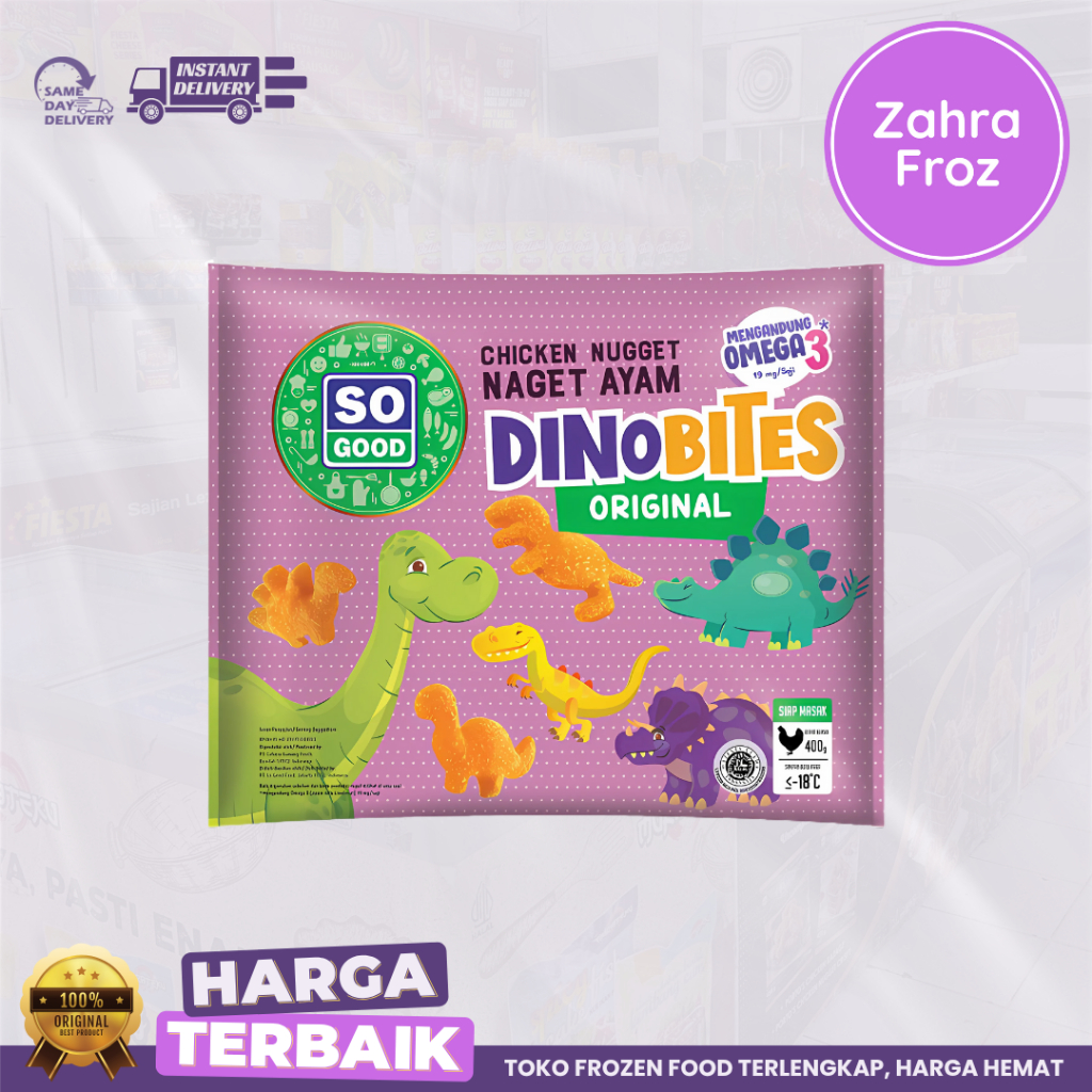 

SO GOOD CHICKEN NUGGET DINOBITES ORIGINAL 400 GR