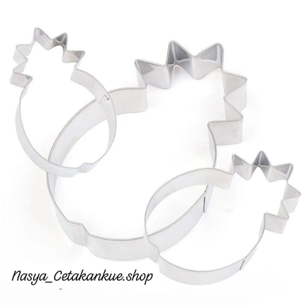 Cetakan kue nastar taiwan bentuk nanas stainless steel / Cookie cutter cake / Cookies cutter / pemot
